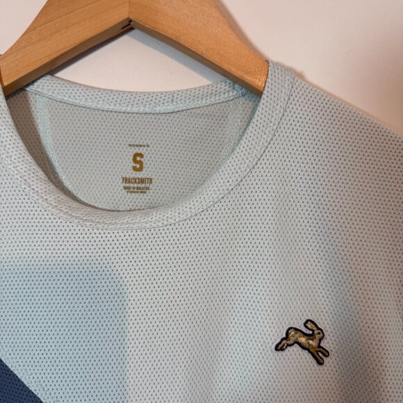 Women's Tracksmith Van Cortlandt Tee in Sky Gray/Stone Grey, Size Small - Picture 6 of 7